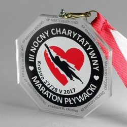 Medal szklany