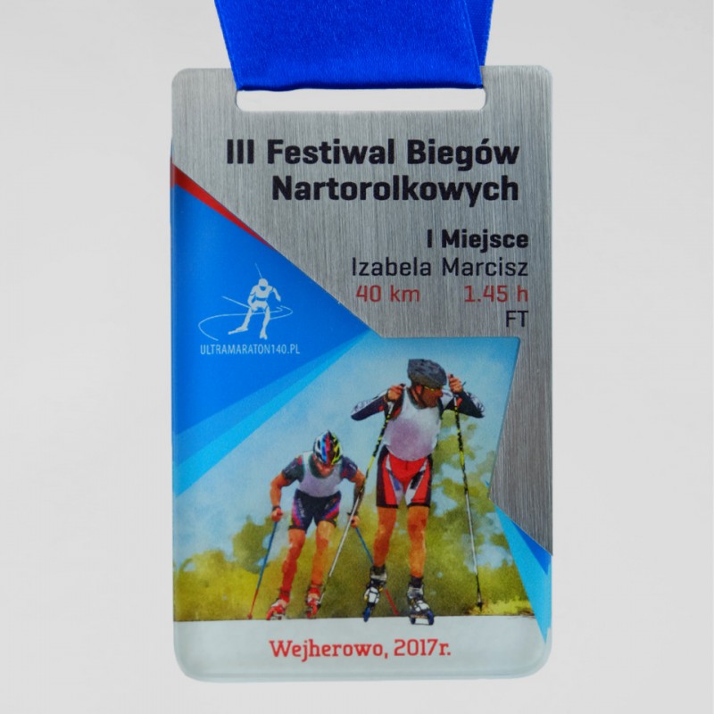 Medal szklany