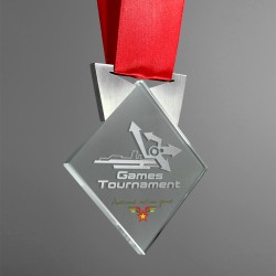 Glass medal