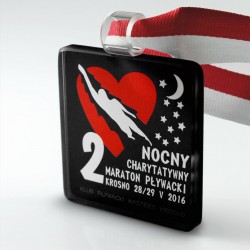 Medal szklany