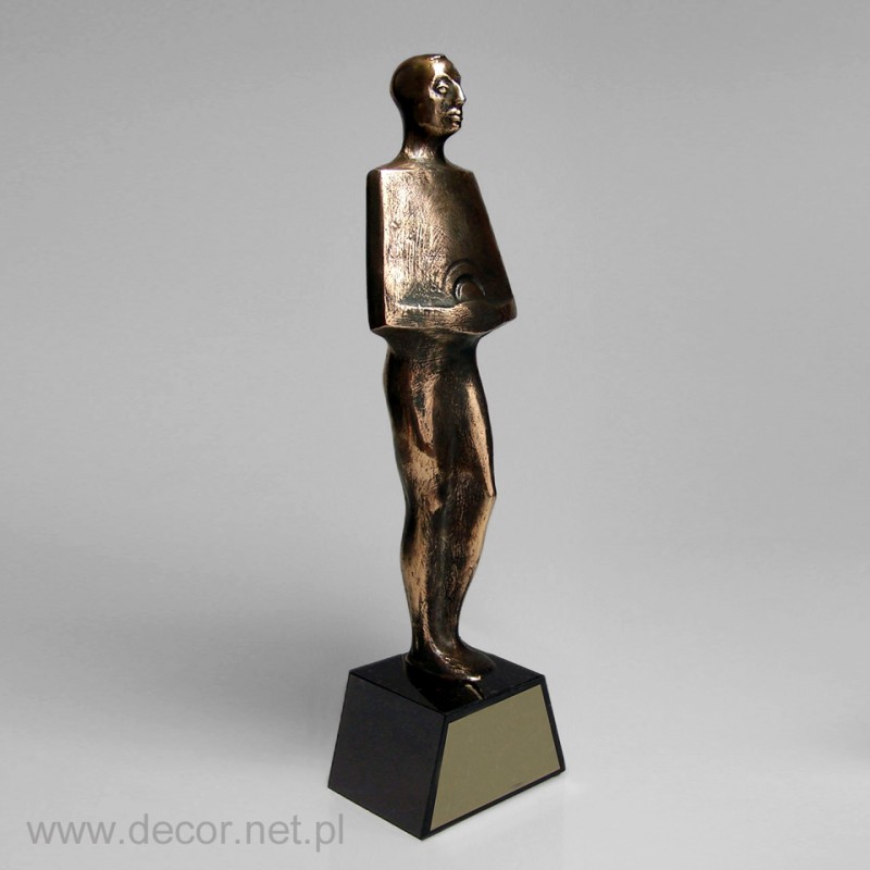 Statuette in Bronze gegossen