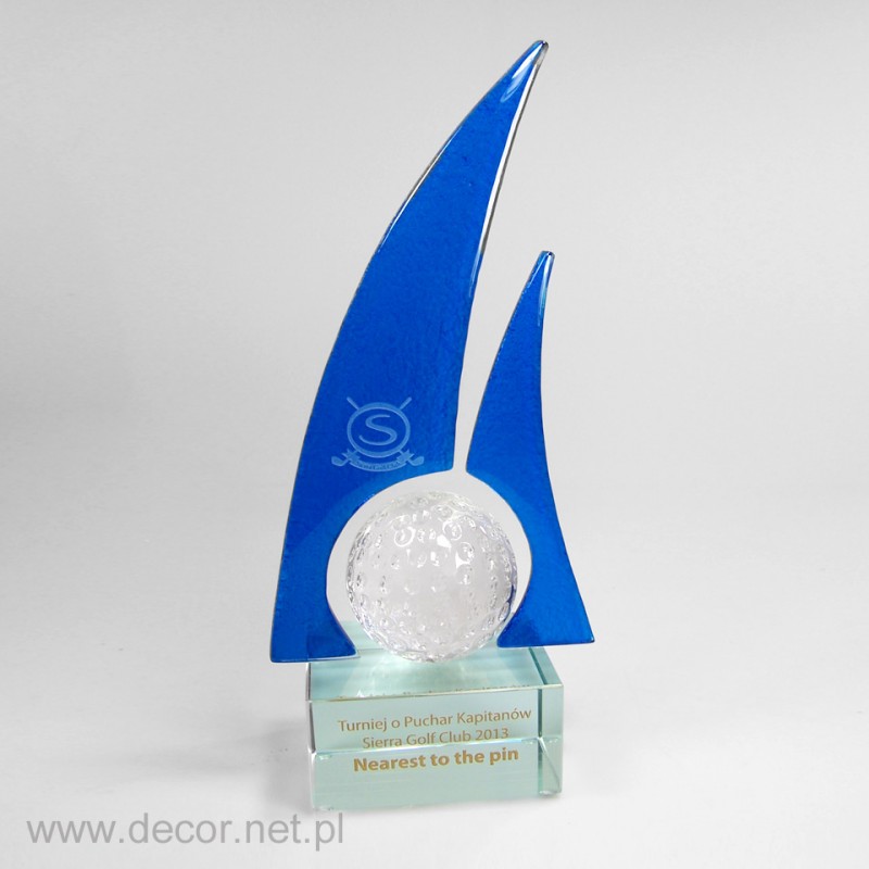 Glass awards - Fusing - glass statuette