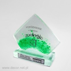Statuetka szklana - Fusing - statuetki na zamówienie