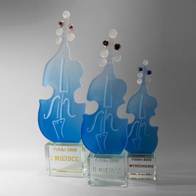 Glass statuette - Fusing - Glass awards