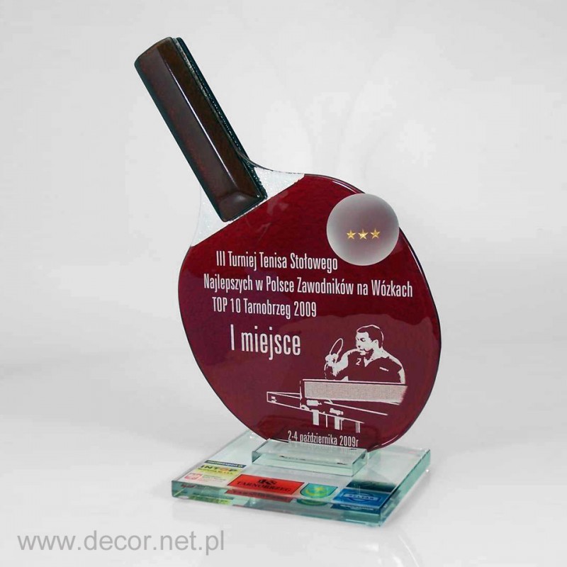 Glass awards Tennis palette - Fusing -