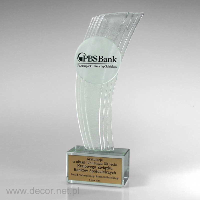 Glass awards - Fusing - Glass statuette