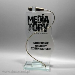 Sklenené ocenenia MEDIATORY -  Novinárska cena Pre094
