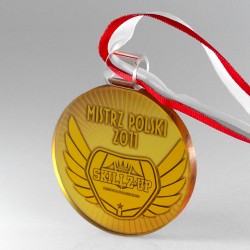 Medal szklany