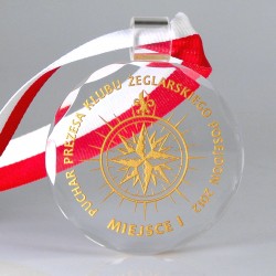 Medal szklany