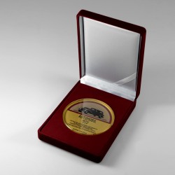 sklenená medaila