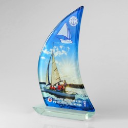 Glass trophies sailing