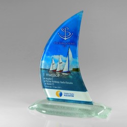 Glass trophies sailing