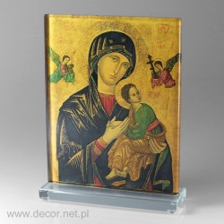 Gift for priest. Icon in the glass
