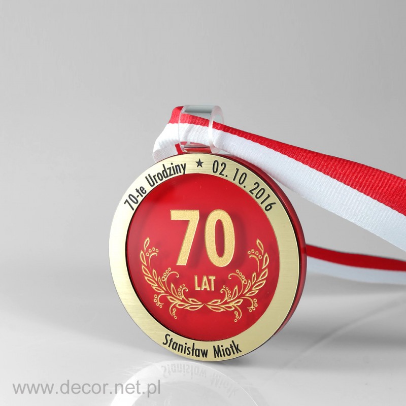 70 Geburtstag Medaille