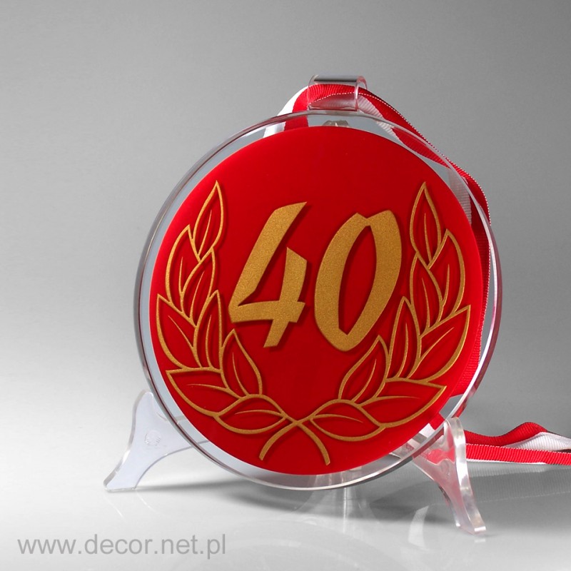 Medal na 40 urodziny