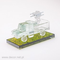 Glass miniature Combat car