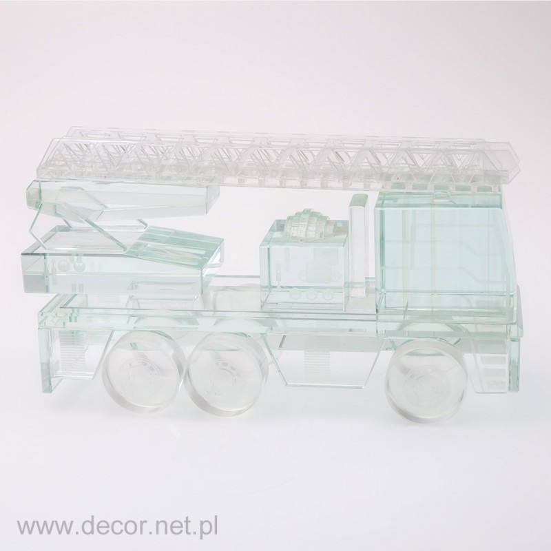 Glass miniature Fire truck