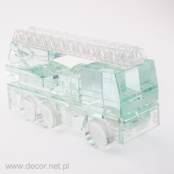 Glass miniature Fire truck