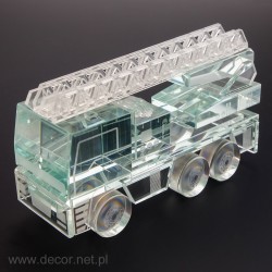 Glass miniature Fire truck