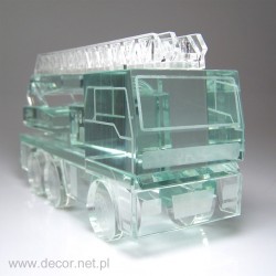Miniatura szklana Wóz strażacki