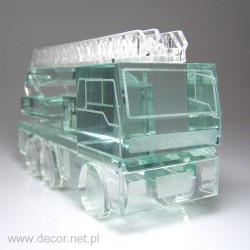 Glass miniature Fire truck