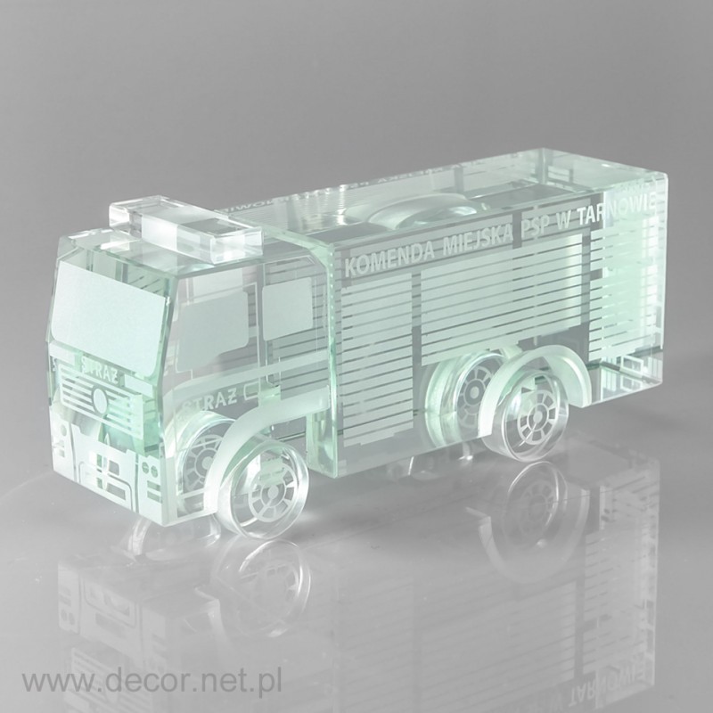 Sklo miniatúrne Požiarny motor