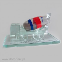 Miniatura szklana Betoniarka