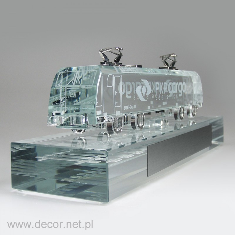 Glass miniature Train PKP Cargo