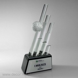 Glass trophies golf