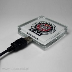 Pendrive szklany z nadrukiem