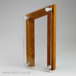 Glasstatuette mit Holz DRE-28