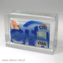 Paperweights with a credit card