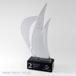 Auszeichnungen aus Glas - Segelwettbewerb FU-082