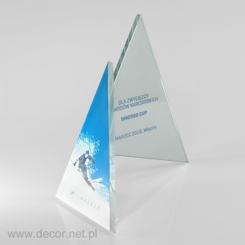 Szklana plakieta, nagroda w zawodach narciarskich