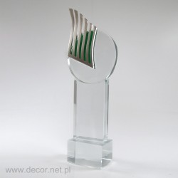 Statuette aus Glas und...