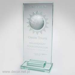 Glass volleyball award...