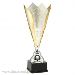 Puchar metalowy srebrno - złoty TR-03-51