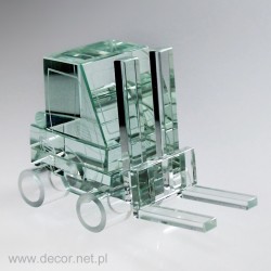 Miniatura szklana Wózek Widłowy