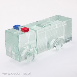 Glass miniature Fire truck